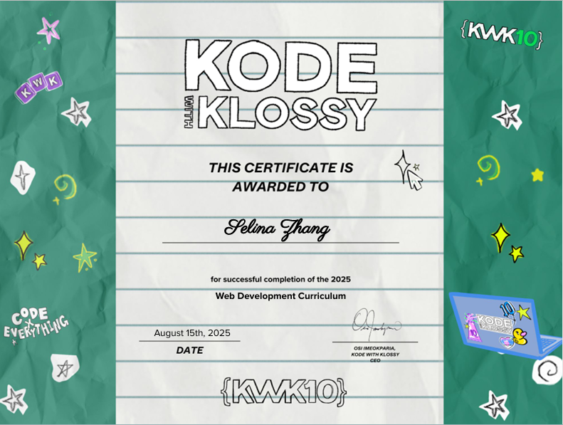 certificate